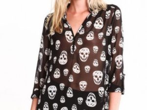 Wholesale Printed Black Women’s Top Manufacturer