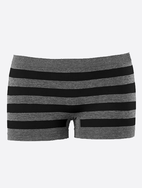 Wholesale Black and Grey Stripe Seamless Shorts Manufacturer