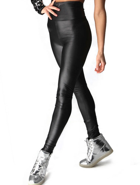 Wholesale Amazing Black Faux Leather Leggings Manufacturer