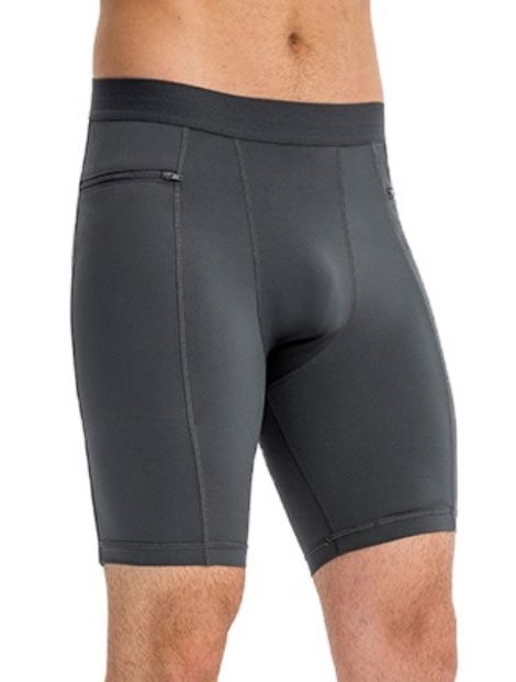 Wholesale Black and Grey Spunky Men's Compression Short Manufacturer