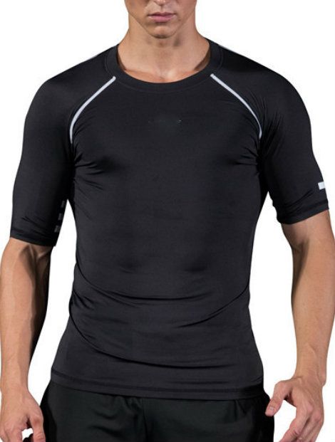 Wholesale Men's Black Compression Tee Manufacturer in USA, UK, Canada