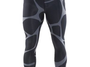 Wholesale Black and Silver Men's Compression Pant Manufacturer