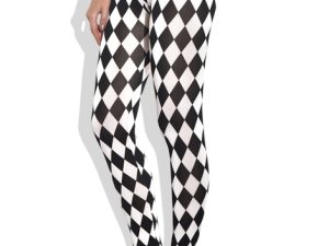 Wholesale Black And White Printed Women's Leggings Manufacturer