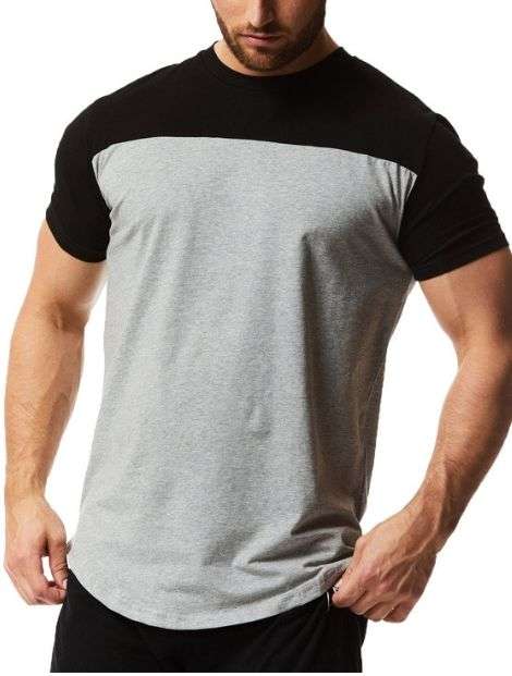 Wholesale Black and Gray Tee