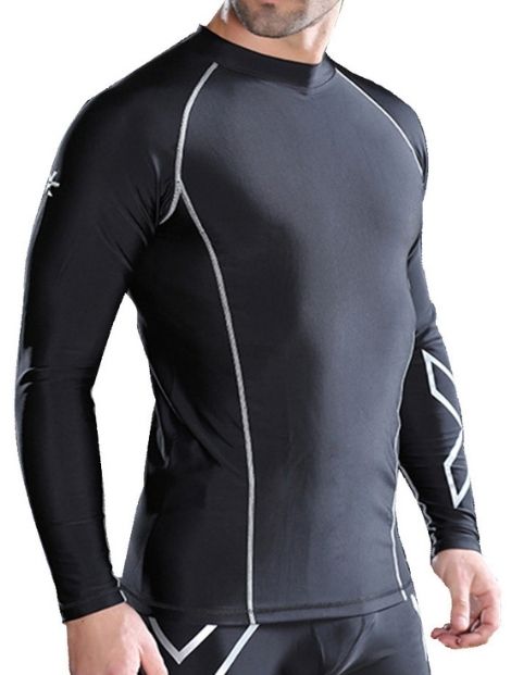 Wholesale Men's Black Compression Tee Manufacturer