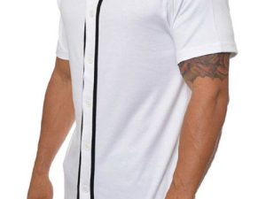 Wholesale Black and White Baseball Shirt Manufacturer