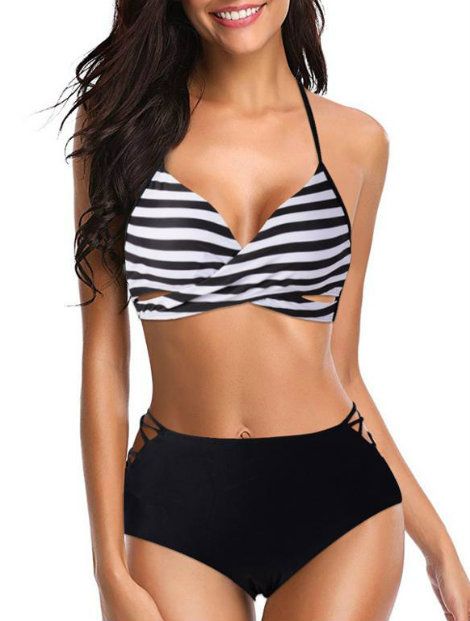 Wholesale Black and White Bikini