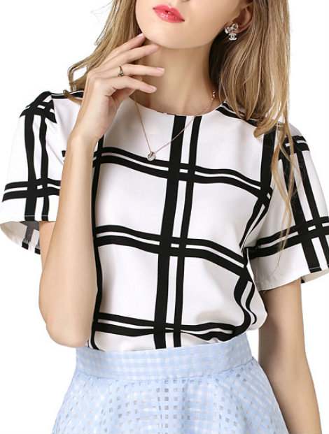 Wholesale Trendy Black And White Women’s Custom Top Manufacturer