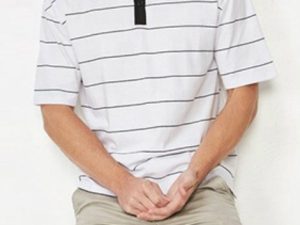 Wholesale Simple Black and White Collared Tennis T-Shirt Manufacturer