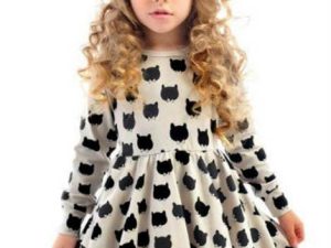 Wholesale Gray and Black Frock