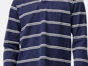 Wholesale Blue And White Striped Polo Tee Manufacturer