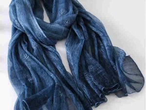 Wholesale Trendy Blue Scarf Manufacturer