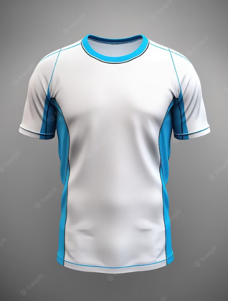 LIGHT BLUE AND WHITE FOOTBALL KIT MANUFACTURER