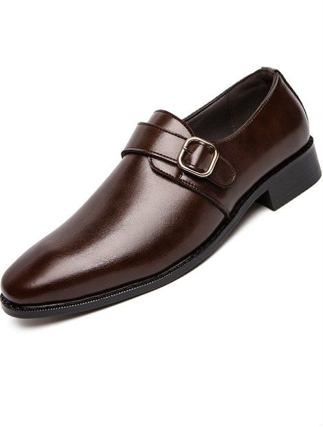 Wholesale Brown Elegant Men's Dress Shoe Manufacturer