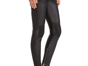 Wholesale Captivating Black Faux Leather Leggings Manufacturer