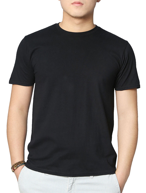 Wholesale Casual Black Tee Manufacturer