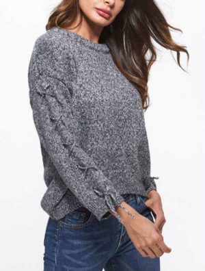 Wholesale Classy Gray Women’s Sweater Manufacturer