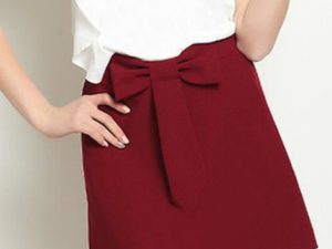 Wholesale Classy Maroon Skirt Manufacturer