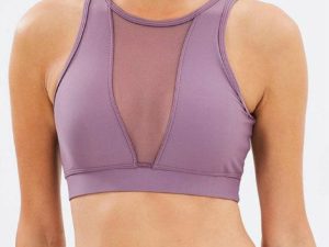 Wholesale Comfortable Purple Fitness Bra Manufacturer
