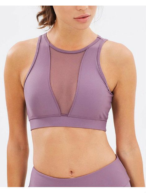 Wholesale Comfortable Purple Fitness Bra Manufacturer