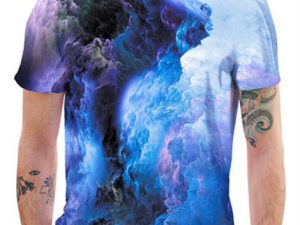 Wholesale Blue Short Sleeve Sublimated Custom T Shirt Manufacturer