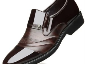 Wholesale Dark Brown Men's Funky Men's Dress Shoe Manufacturer