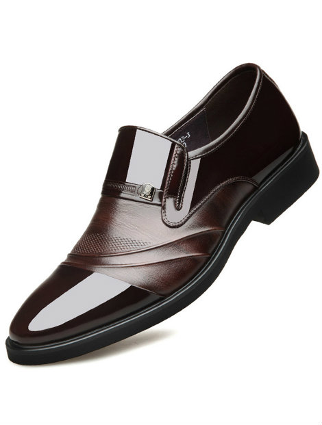 Wholesale Dark Brown Men's Funky Men's Dress Shoe Manufacturer