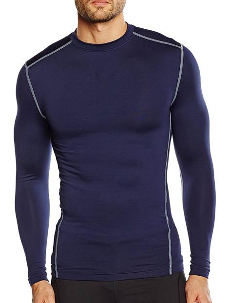 Wholesale Dark Navy Blue Men's Compression Tee Manufacturer in USA, UK ...