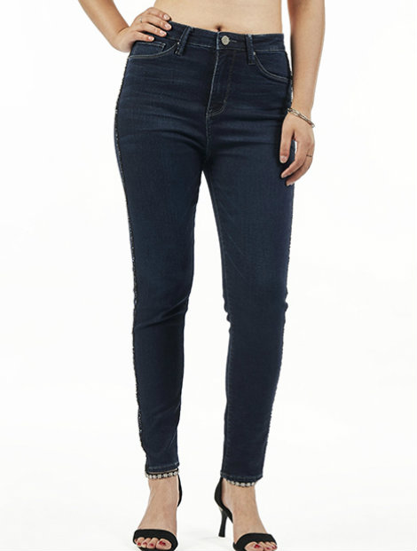 Wholesale Stylish Dark Women’s Jeans Manufacturer