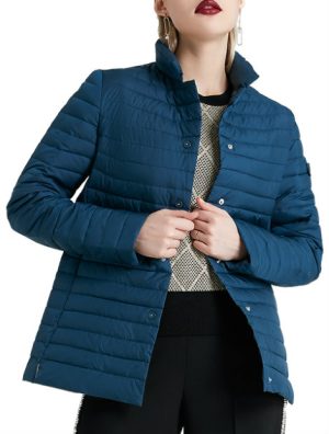 Wholesale Deep Blue Women’s Jacket Manufacturer