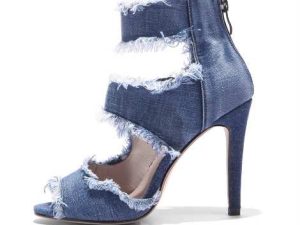 Wholesale Blue Funky Denim Shoes Manufacturer