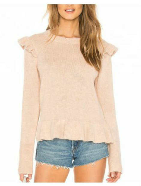 Wholesale Fashionable Beige Women’s Sweater Manufacturer