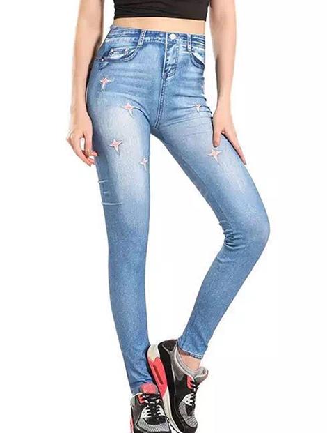 Wholesale Fashionable Denim Leggings Manufacturer