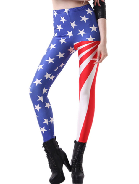 Wholesale Flag Printed Women's Leggings Manufacturer