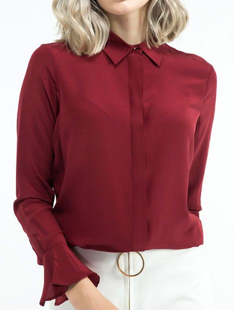 Wholesale Full Sleeved Red Women’s Top Manufacturer