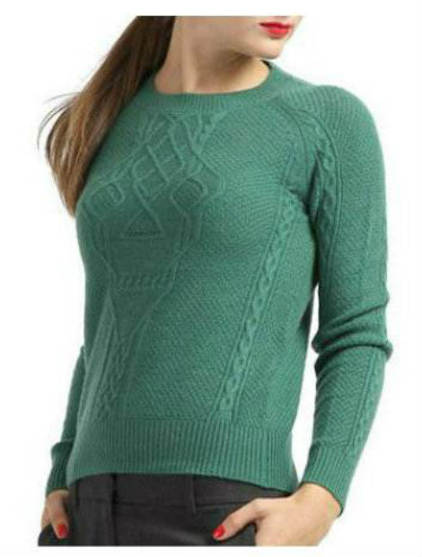 Wholesale Gentle Green Women’s Sweater Manufacturer