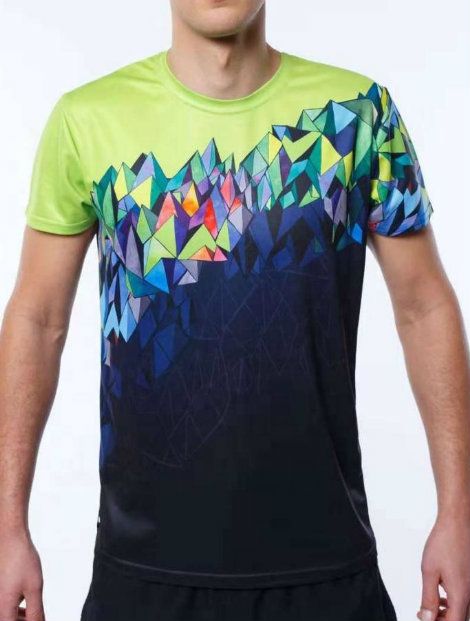 Wholesale Round Neck Green Sublimated T Shirt Manufacturer