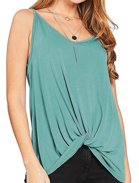 Wholesale Sleeveless Green Women’s Custom Top Manufacturer