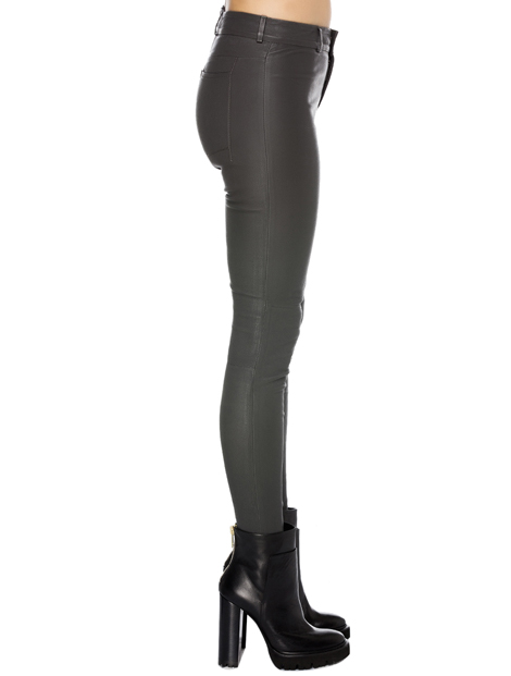 Wholesale Grey Glossy Trendy Women's Leggings