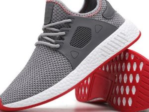 Wholesale Grey Red Running Shoes Manufacturer