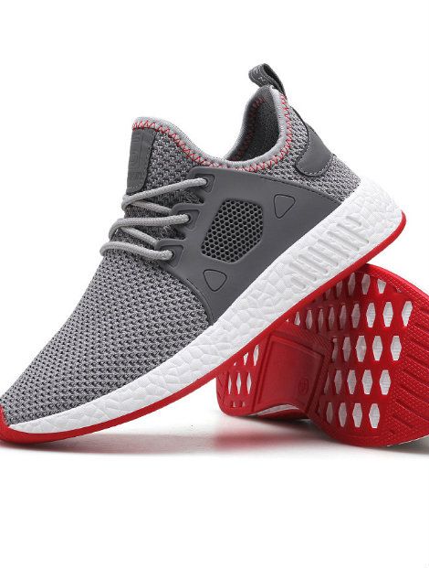 Wholesale Grey Red Running Shoes Manufacturer