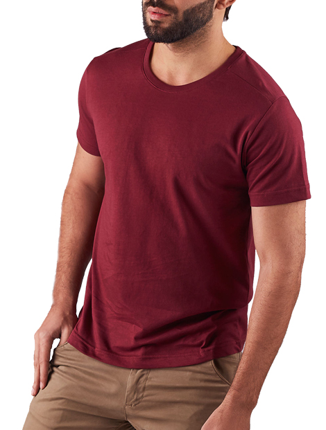 Wholesale Happy Maroon Tee Manufacturer