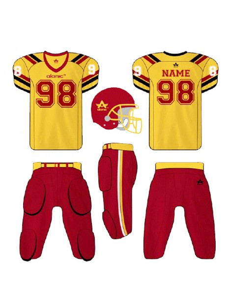 Motivering Knogle Drivkraft Wholesale Yellow and Red Football Kit Manufacturer in USA, UK, Canada