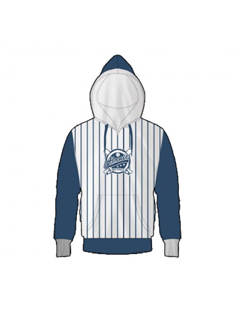 Wholesale Smart Blue and White Hoody Manufacturer