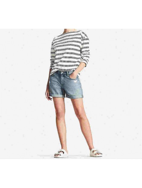 Wholesale Faded Blue Women’s Shorts Manufacturer