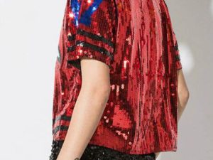 Wholesale Magical Red and Black Dance T-Shirt