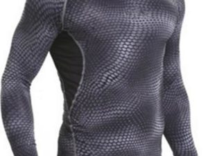 Wholesale Black and Grey Men's Compression Tee Manufacturer