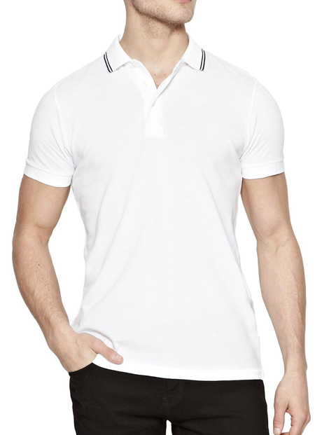 Wholesale White Simple Fitness Polo Tee