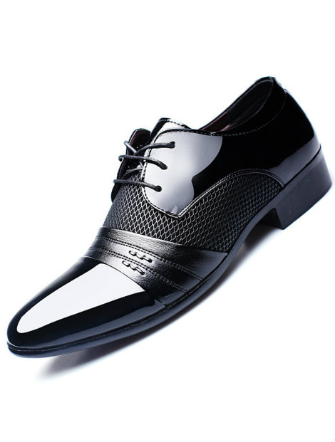 Wholesale Modish Men's Black Dress Shoe Manufacturer