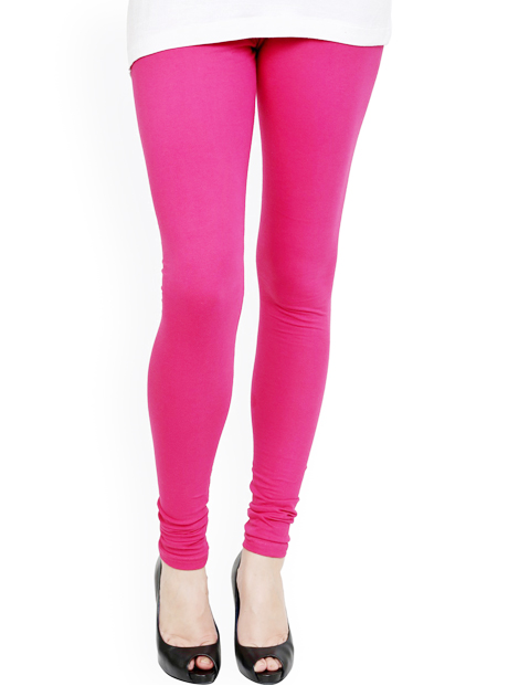 Wholesale Preppy Baby Pink Shiny Women's Leggings Manufacturer